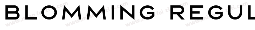 Blomming Regular字体转换
